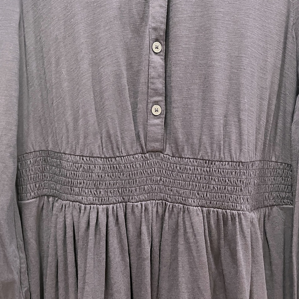 BODEN SMOCKED WAIST DRESS, NAVY, SIZE 10. - Picture 4 of 9